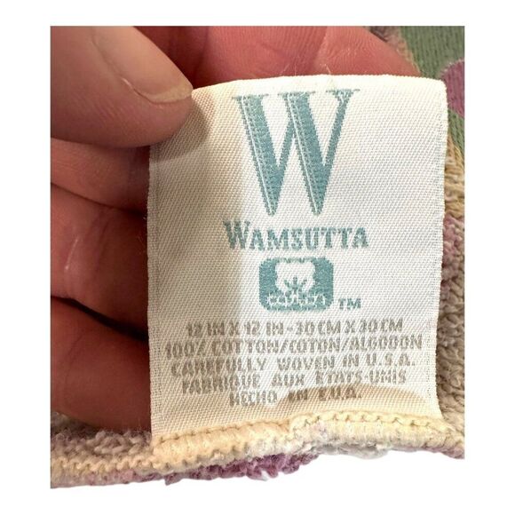 Wamsutta Jacquard Bath Towels Wash Cloth Set 2ea 100% Cotton Southwest Geometric - Picture 3 of 5